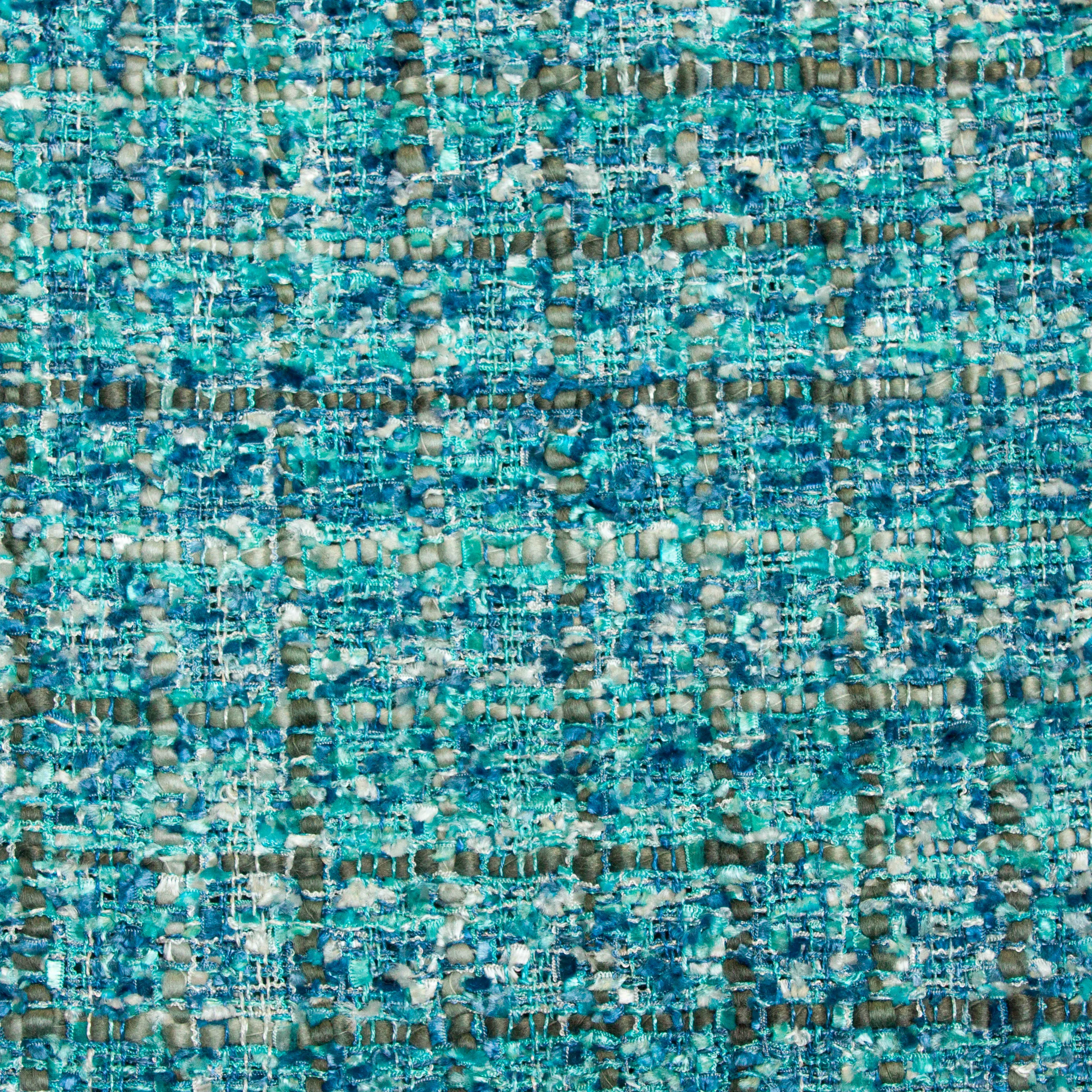 Italiaanse chanelstof blauw, wit en grijs